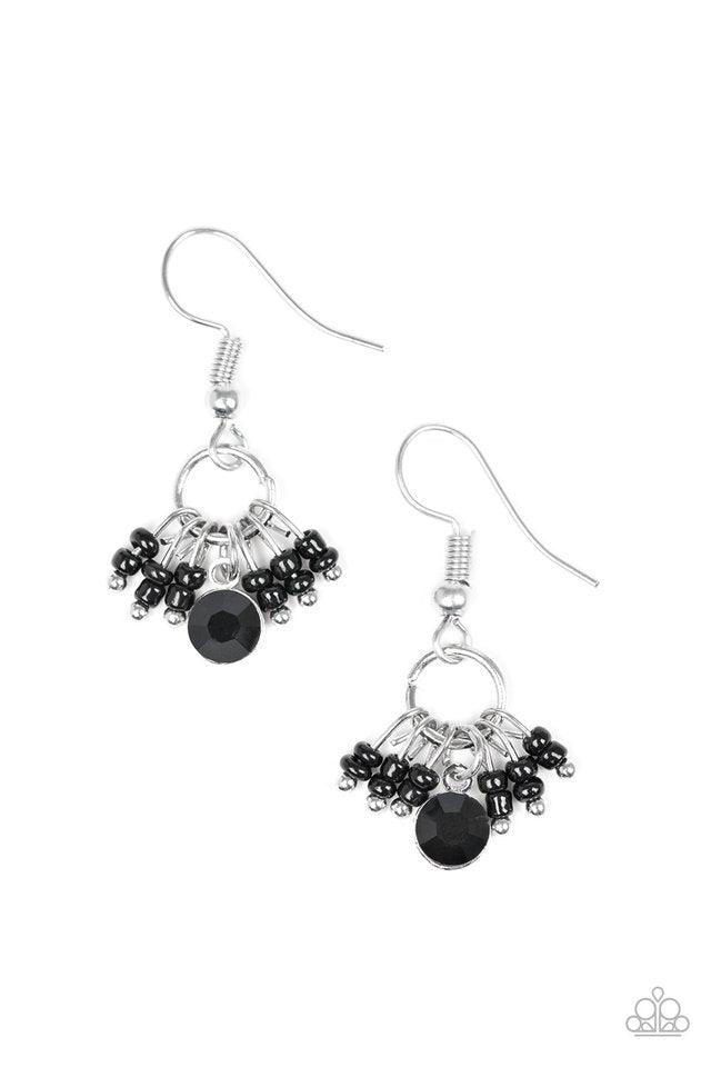 Paparazzi Accessories - Twinkling Trinkets - Black Earrings