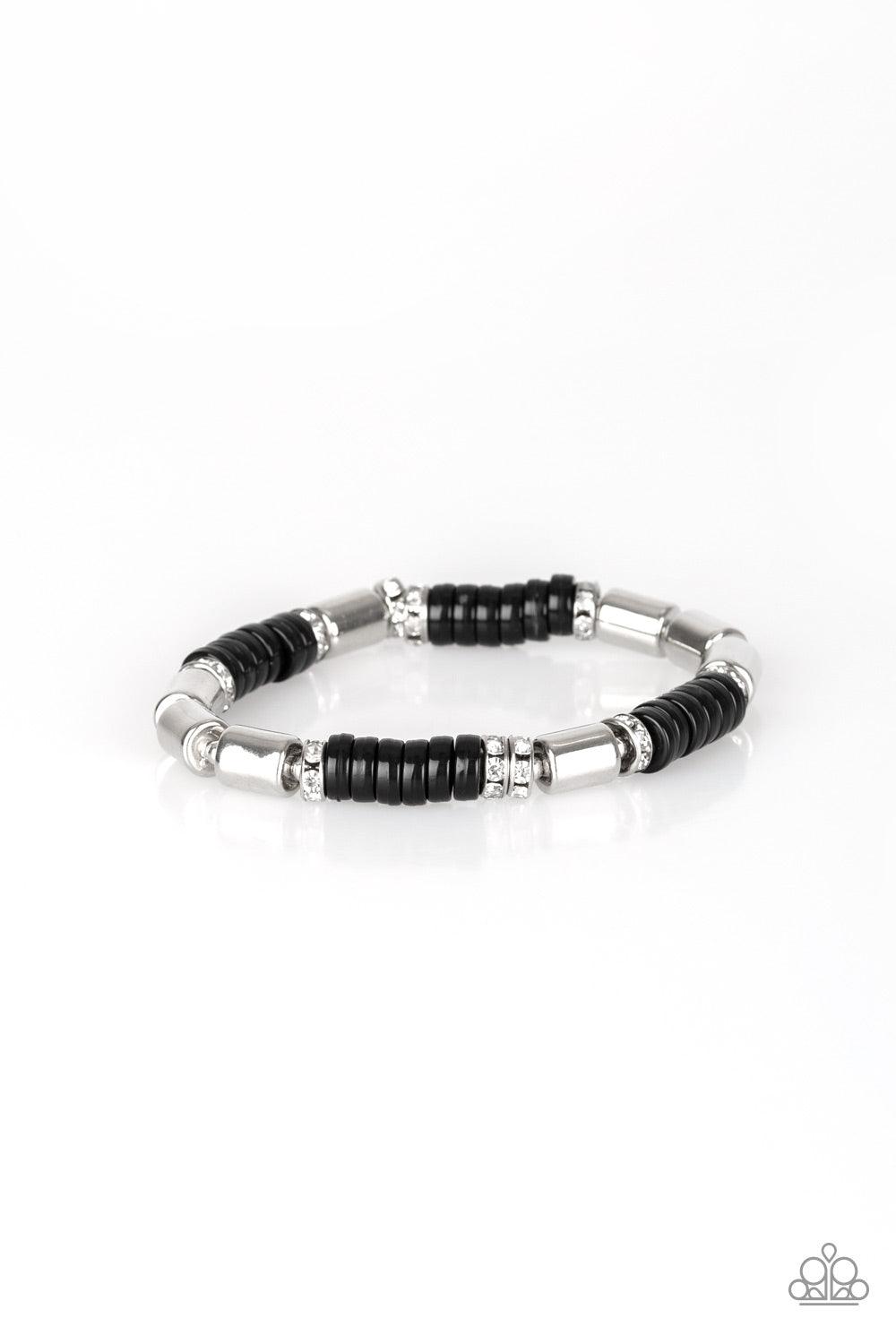 Paparazzi Accessories-Whimsical Wanderer - Black Bracelet