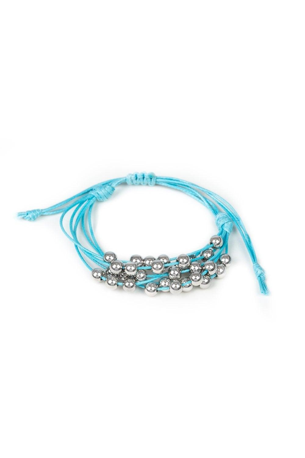 Without Skipping A BEAD Blue Urban Bracelet - Jewelry by Bretta