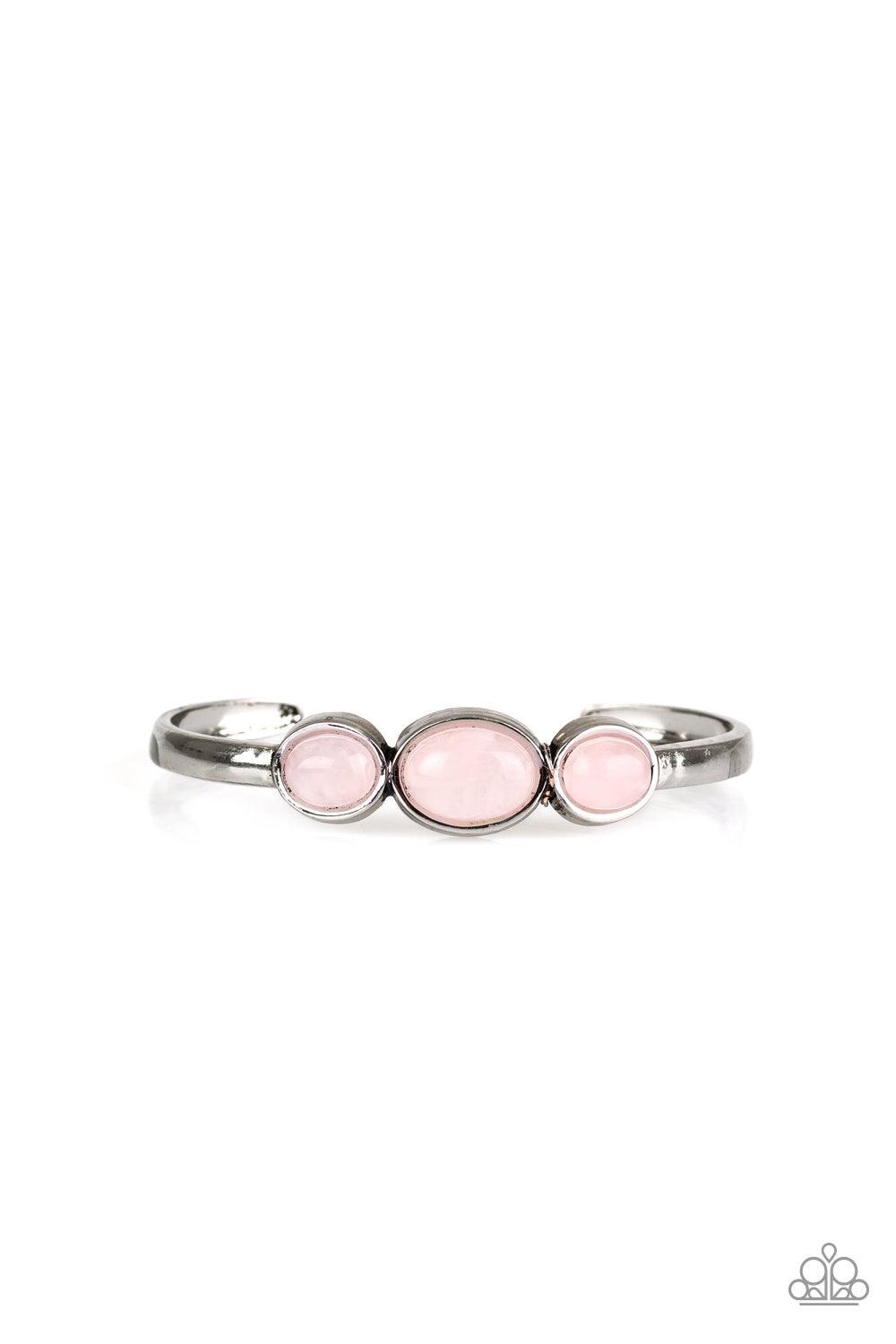 Paparazzi Accessories-ROAM Rules - Pink Cuff Bracelet