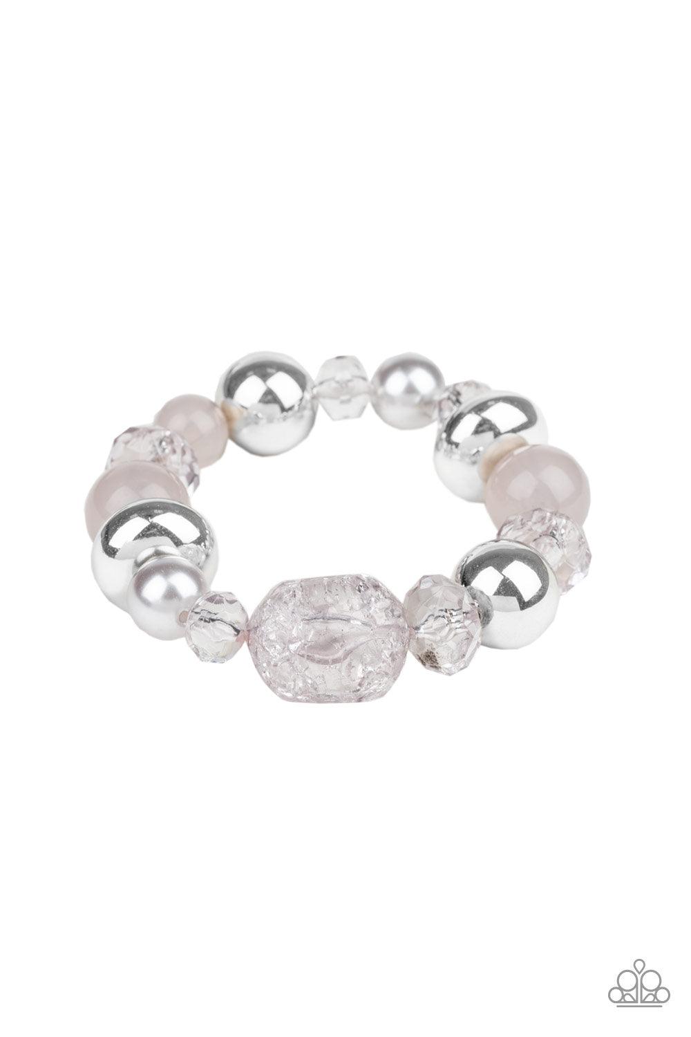 Paparazzi Accessories-Ice Ice-Breaker - Silver Bracelet