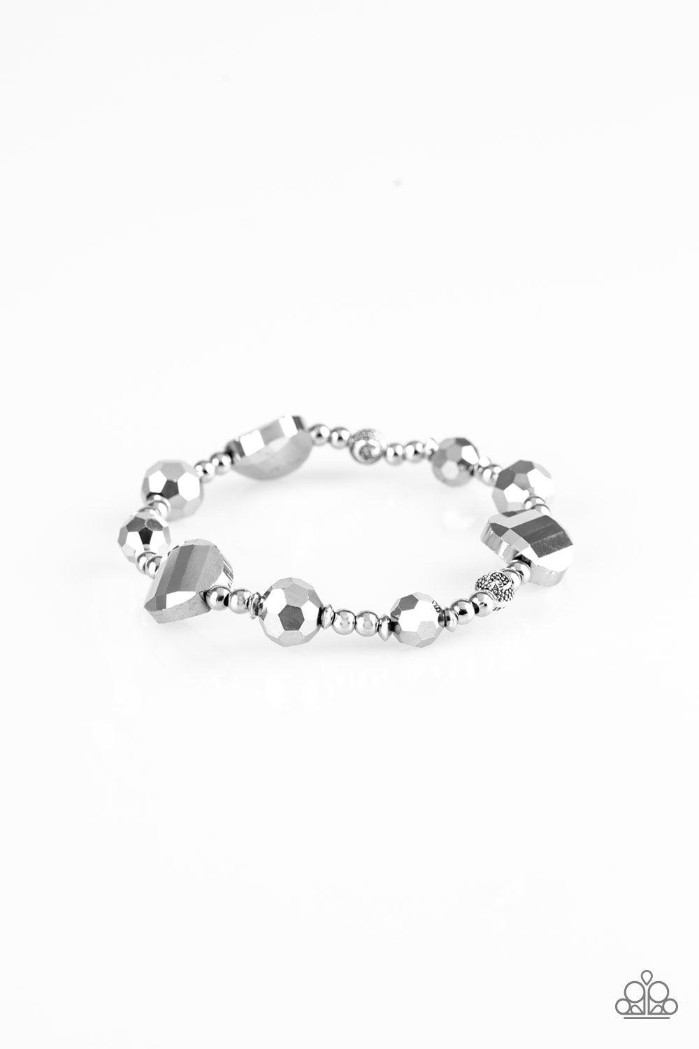 Paparazzi Accessories-Starry-Eyed Elegance - Silver Bracelet