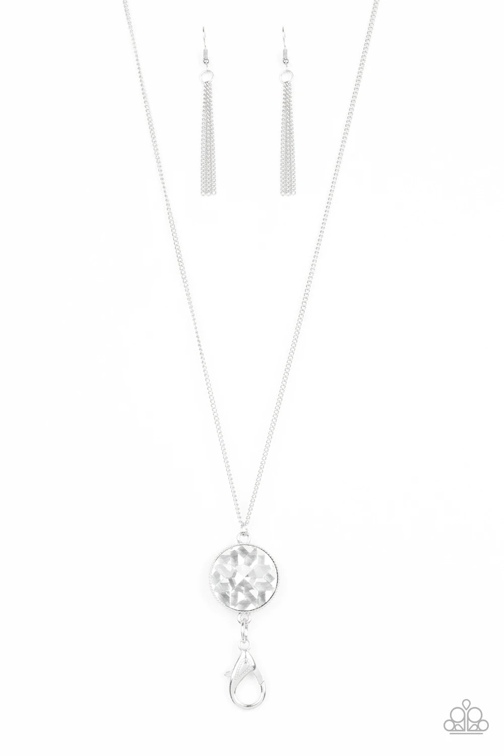 Dauntless Diva White Lanyard - Jewelry by Bretta