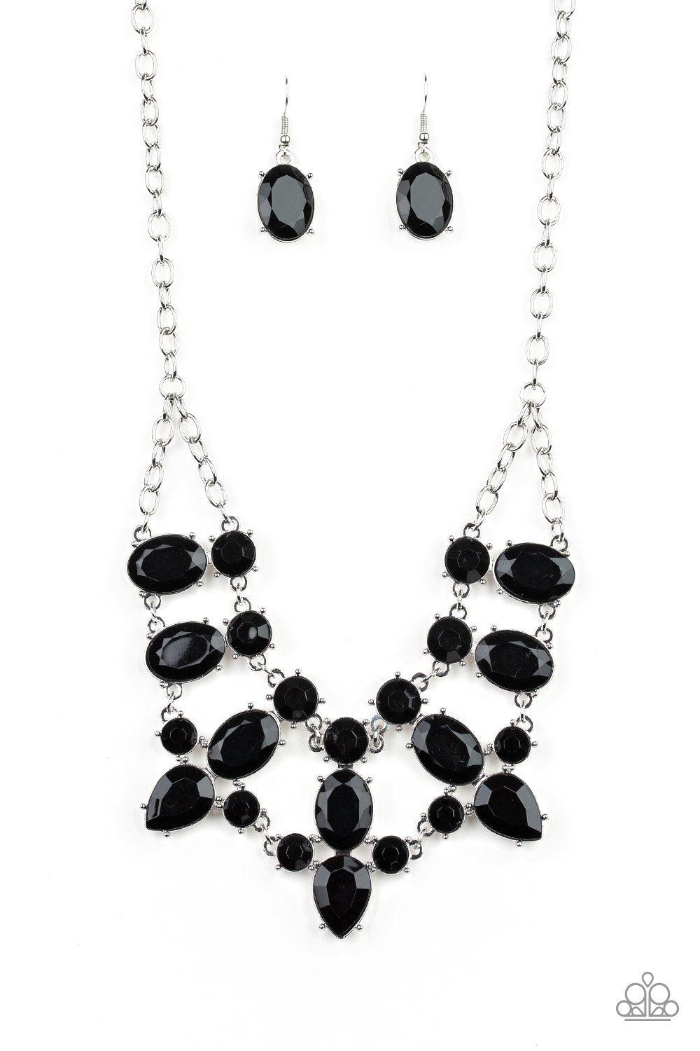 Paparazzi Accessories-Goddess Glow - Black Necklace