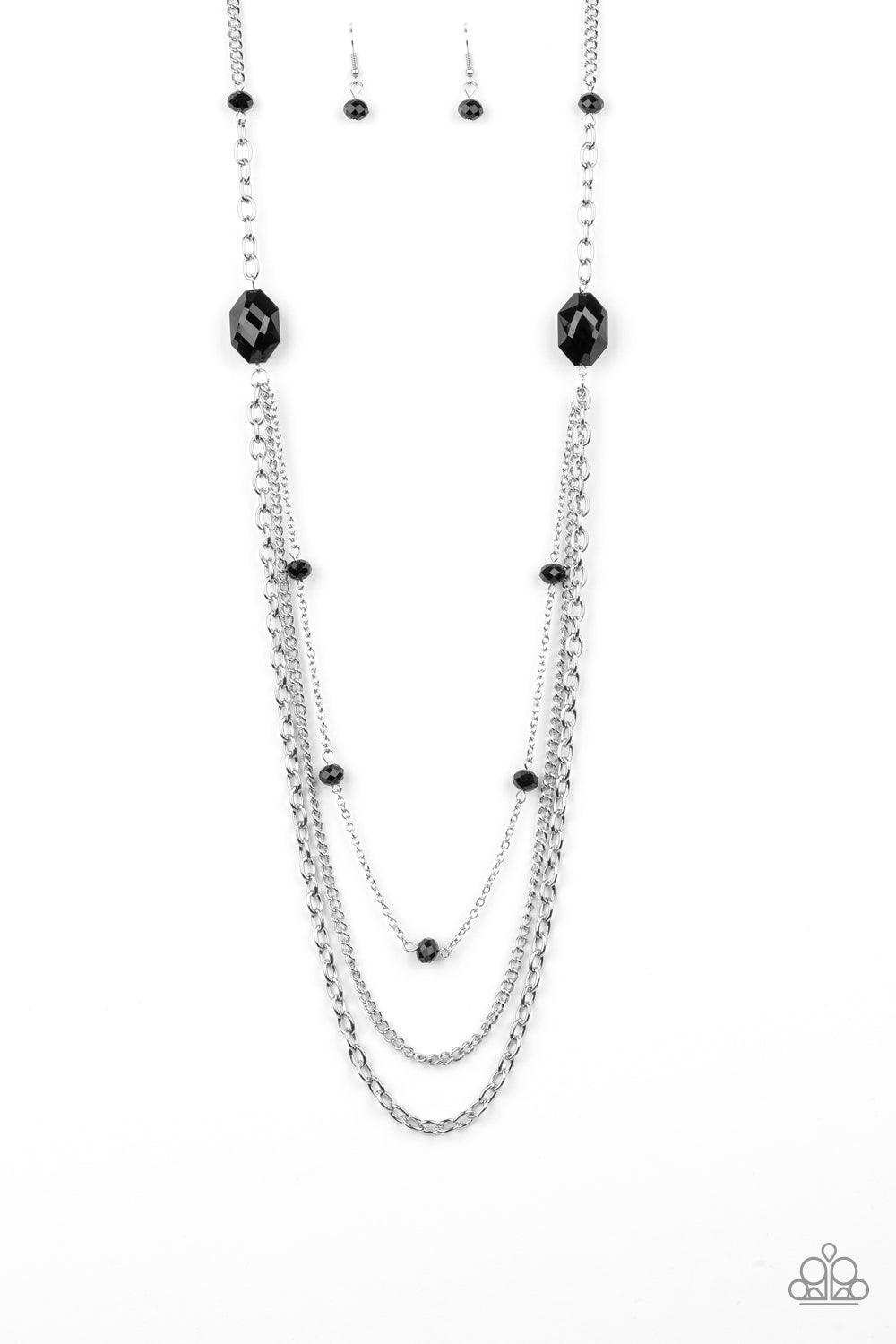 Paparazzi Accessories-Dare To Dazzle - Black Necklace