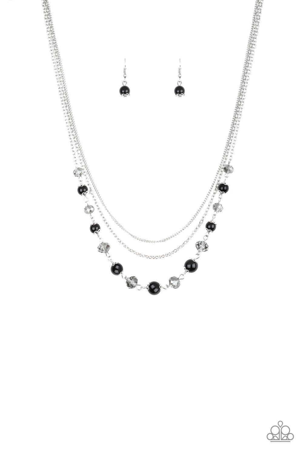 Paparazzi Accessories-Tour de Demure - Black Necklace
