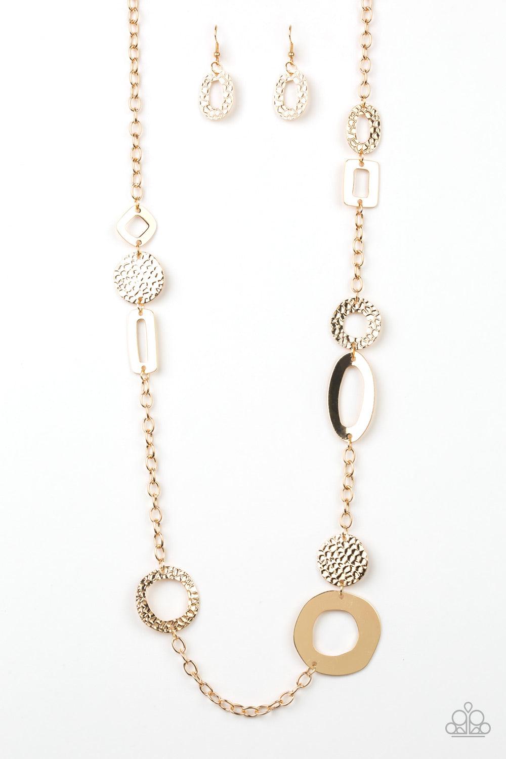 Paparazzi Accessories-Metro Scene - Gold Necklace