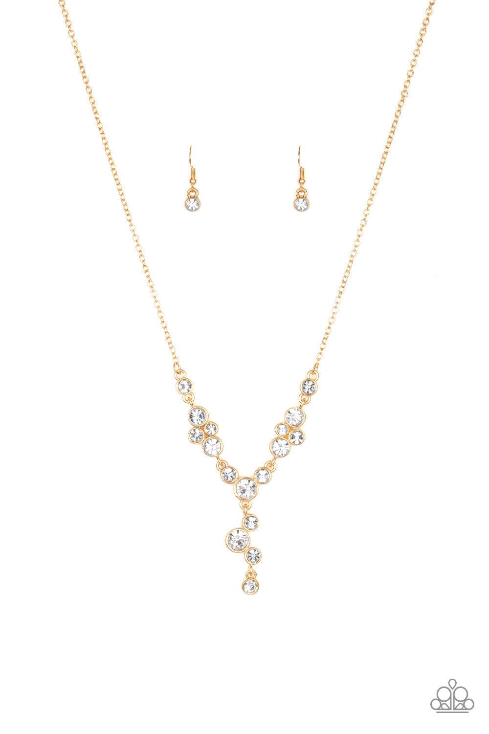 Paparazzi Accessories-Five-Star Starlet - Gold Necklace
