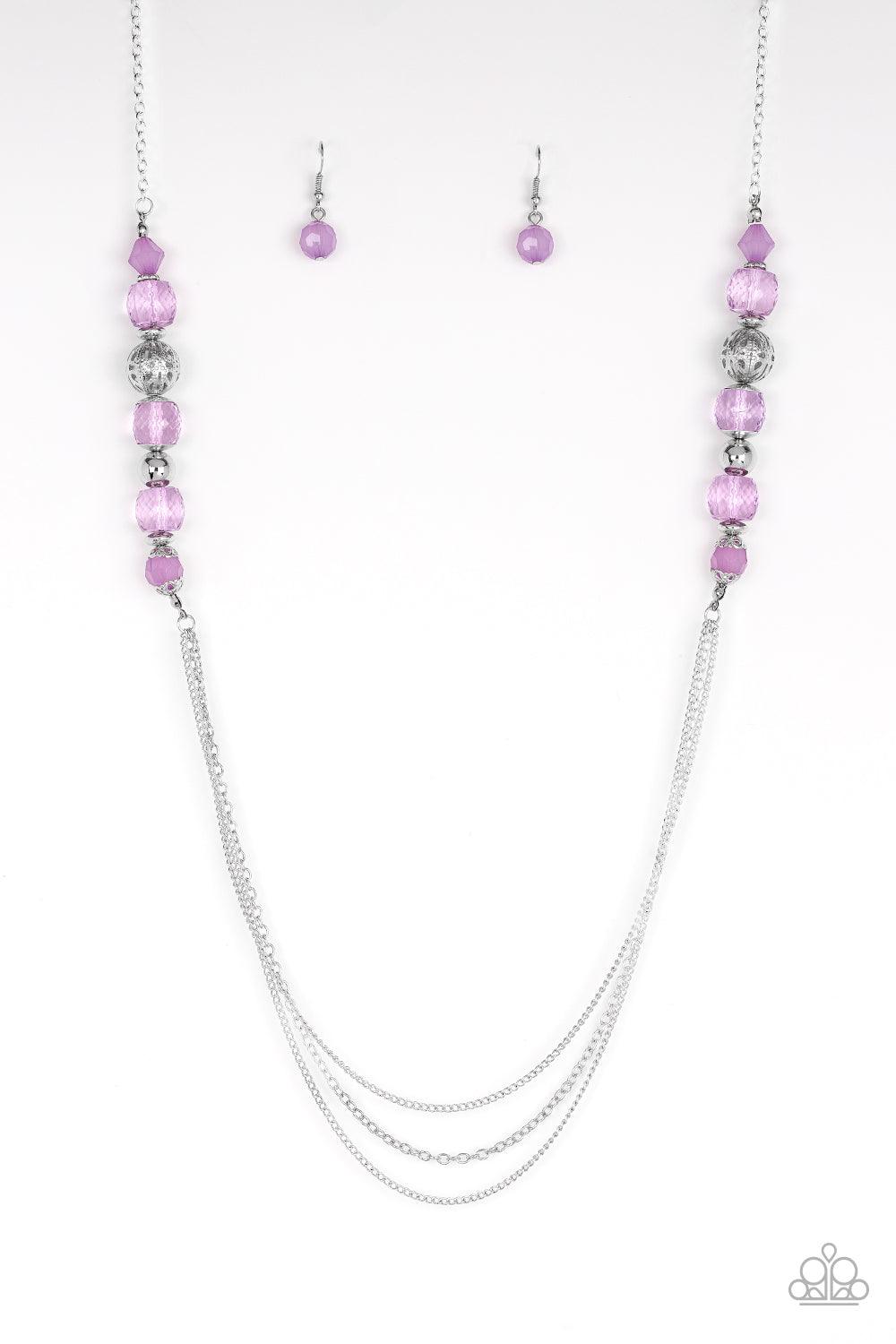 Paparazzi Accessories-Native New Yorker - Purple Necklace