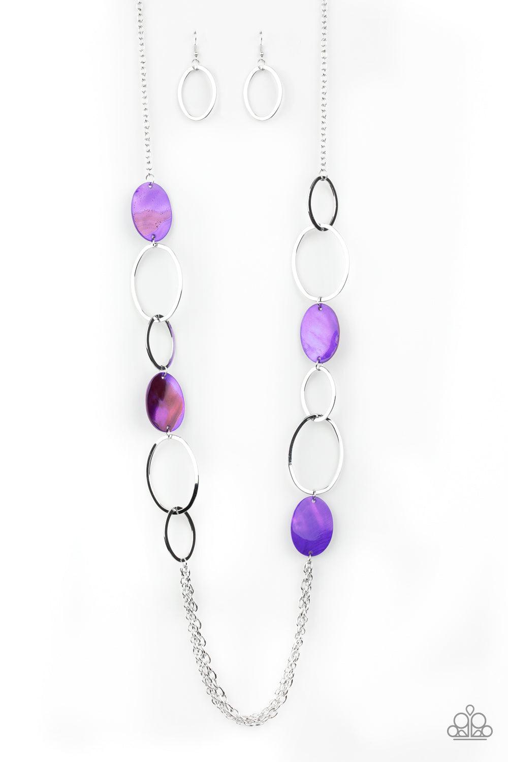 Paparazzi Accessories-Kaleidoscope Coasts - Purple Necklace