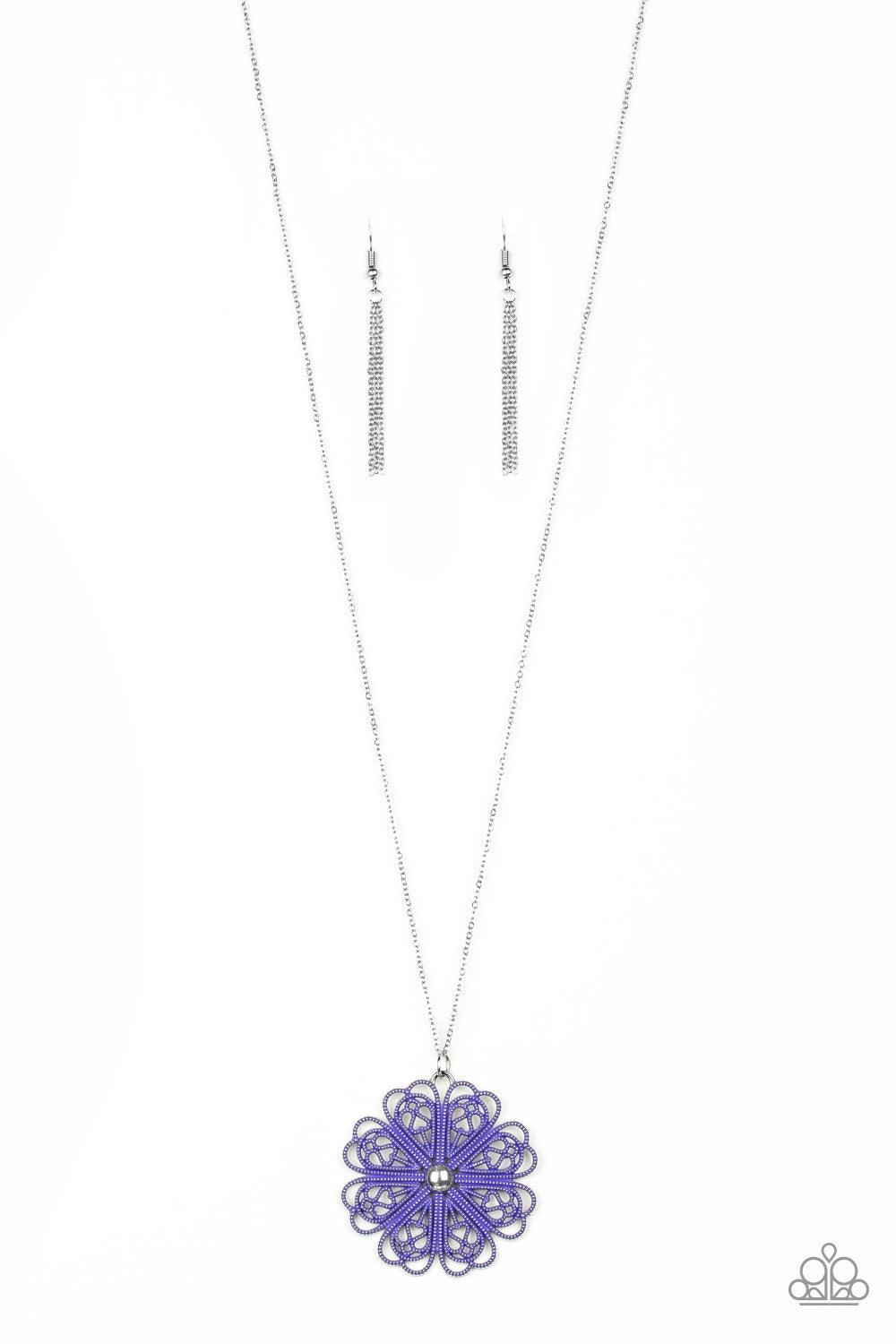 Paparazzi Accessories-Spin Your PINWHEELS - Purple Necklace