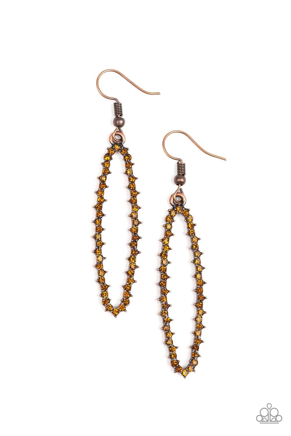 A Little GLOW-mance Copper Earrings - Jewelry by Bretta
