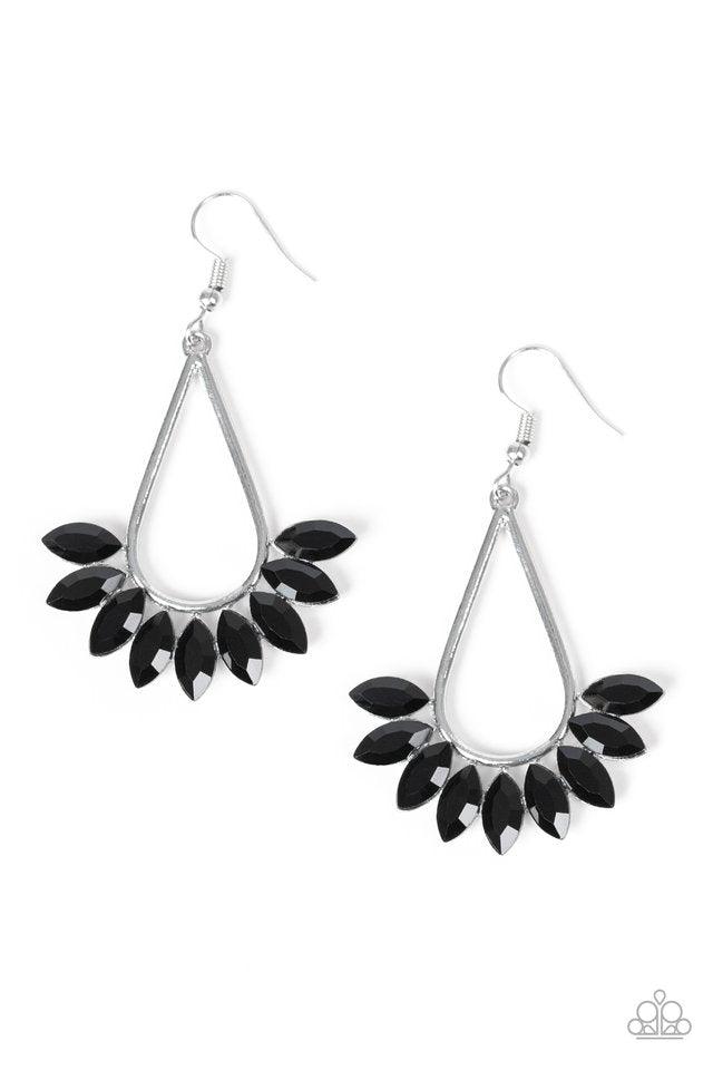Paparazzi Accessories - Be On Guard - Black Earrings