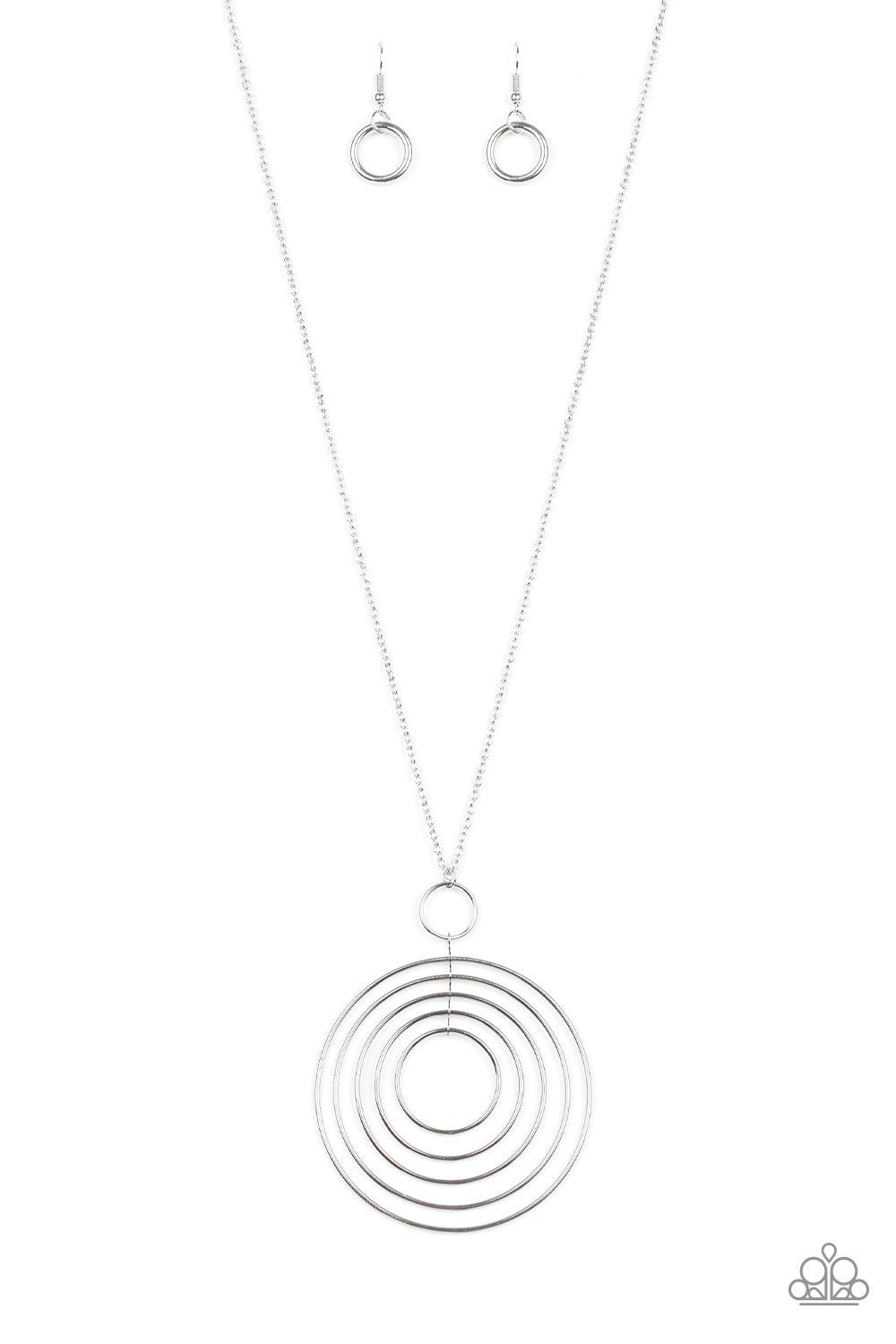 Running Circles In My Mind Silver Necklace - Jewelry by Bretta - Jewelry by Bretta