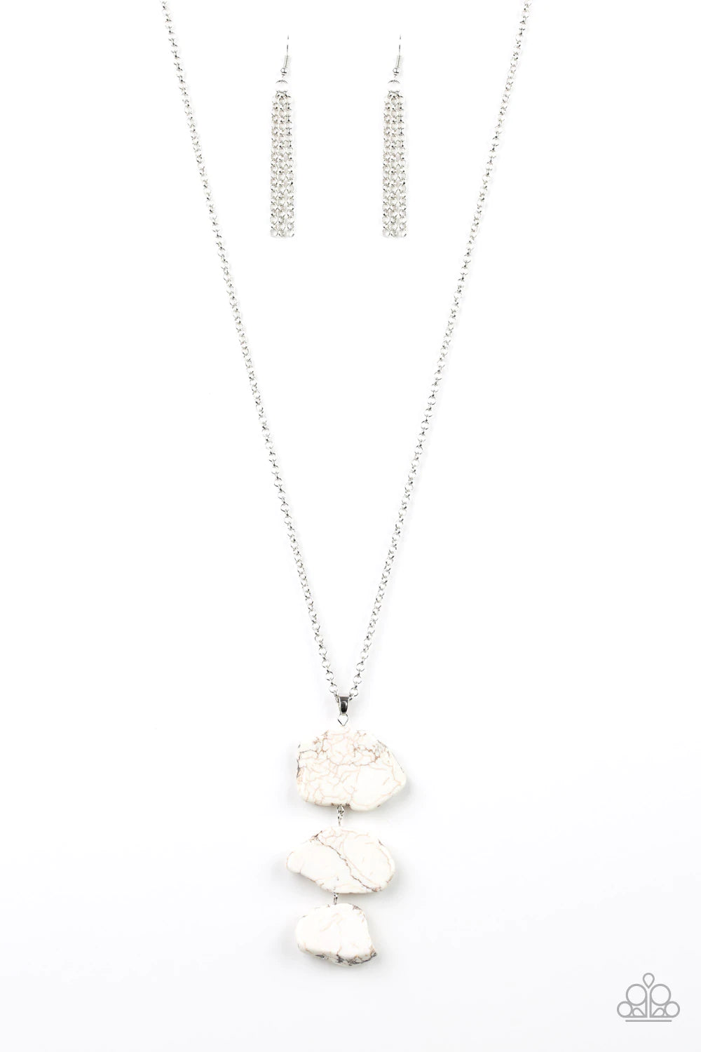 On The ROAM Again White Necklace - Jewelry by Bretta