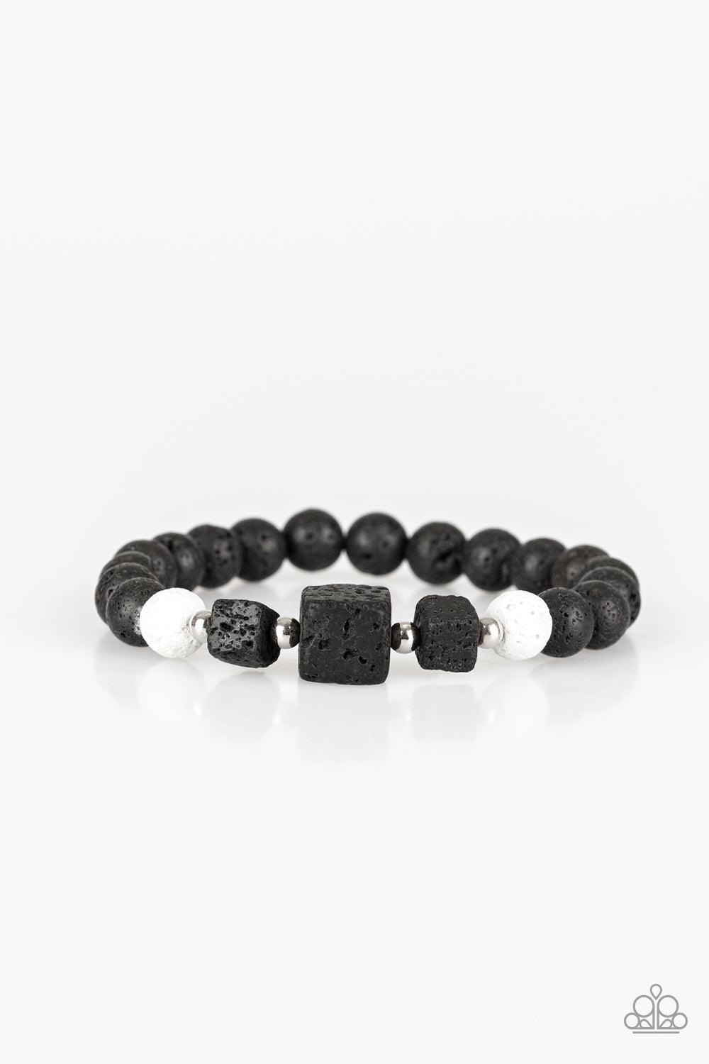 Paparazzi Accessories-Refreshed and Rested - White Bracelet