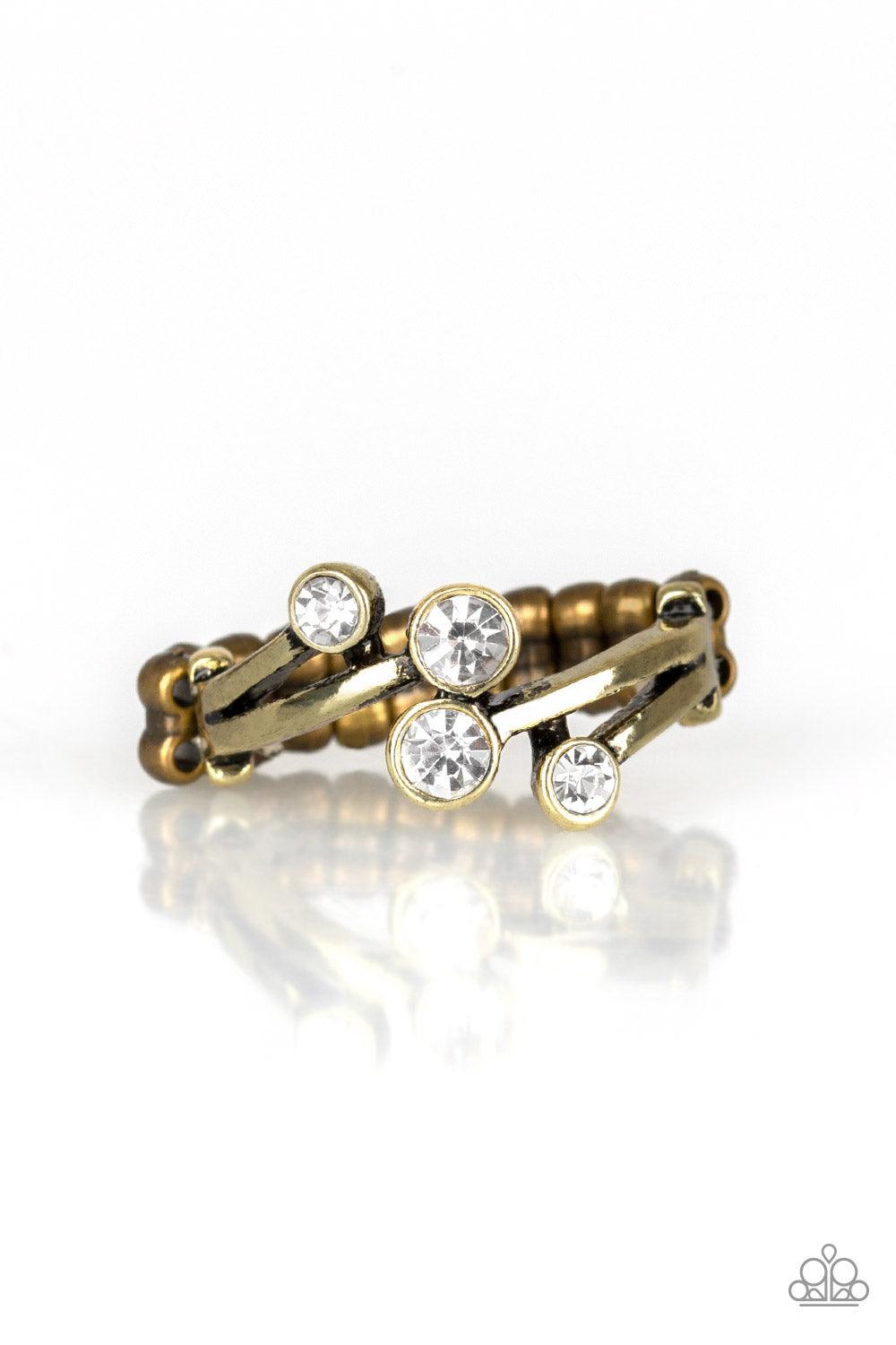 Paparazzi Accessories-GLOWING Great Places - Brass Ring