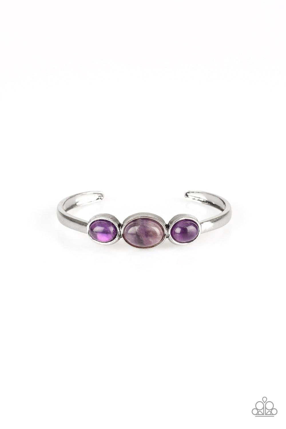 Paparazzi Accessories-ROAM Rules - Purple Cuff Bracelet