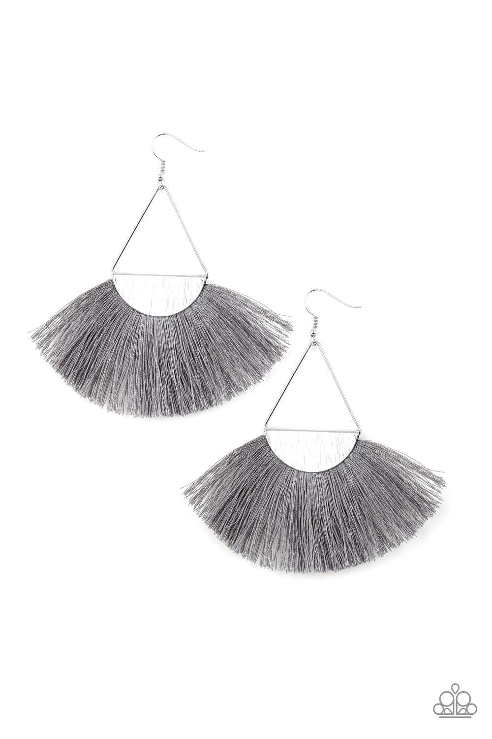 Paparazzi Accessories - Modern Mayan - Silver Earrings