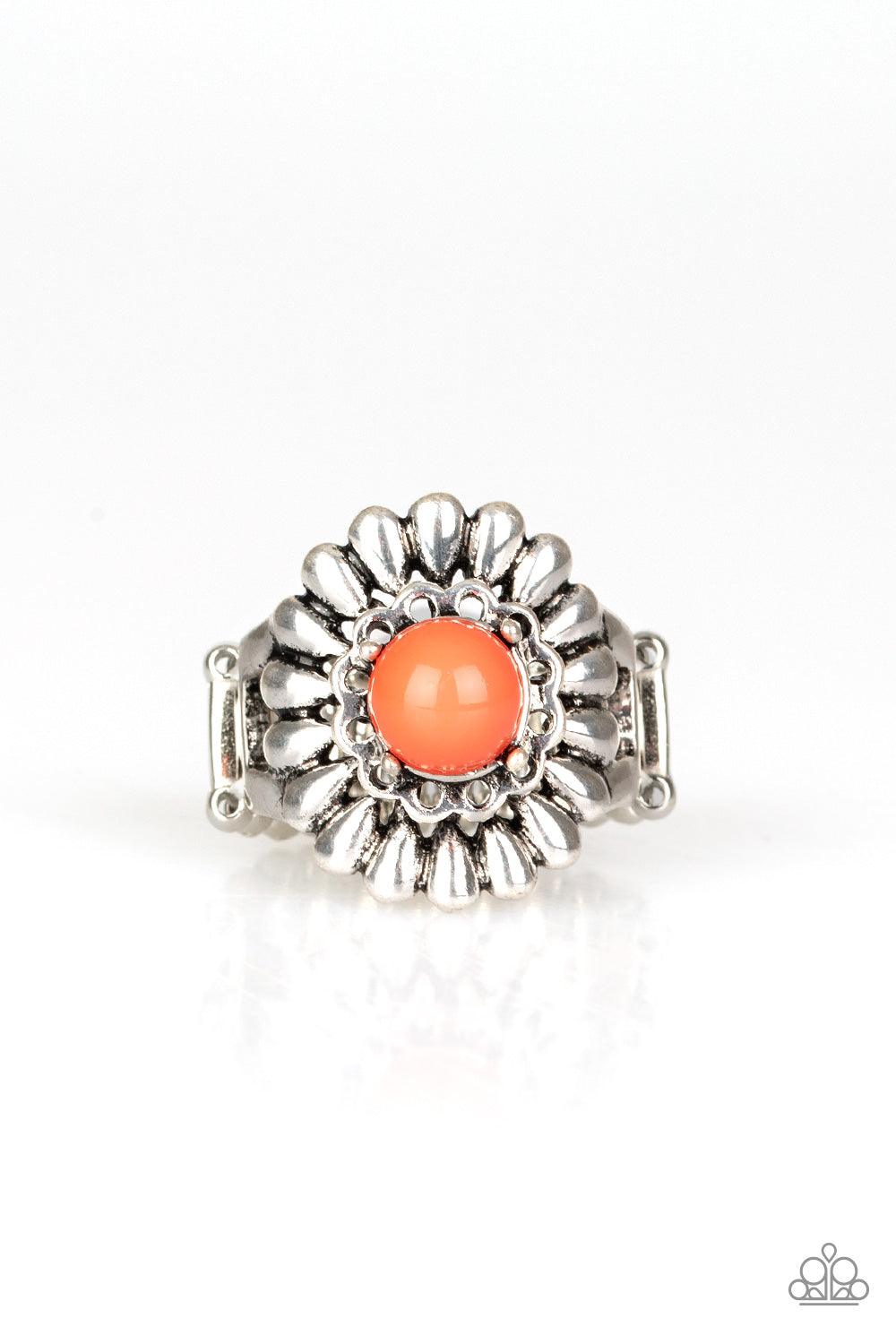 Paparazzi Accessories-Poppy Pep - Orange Ring