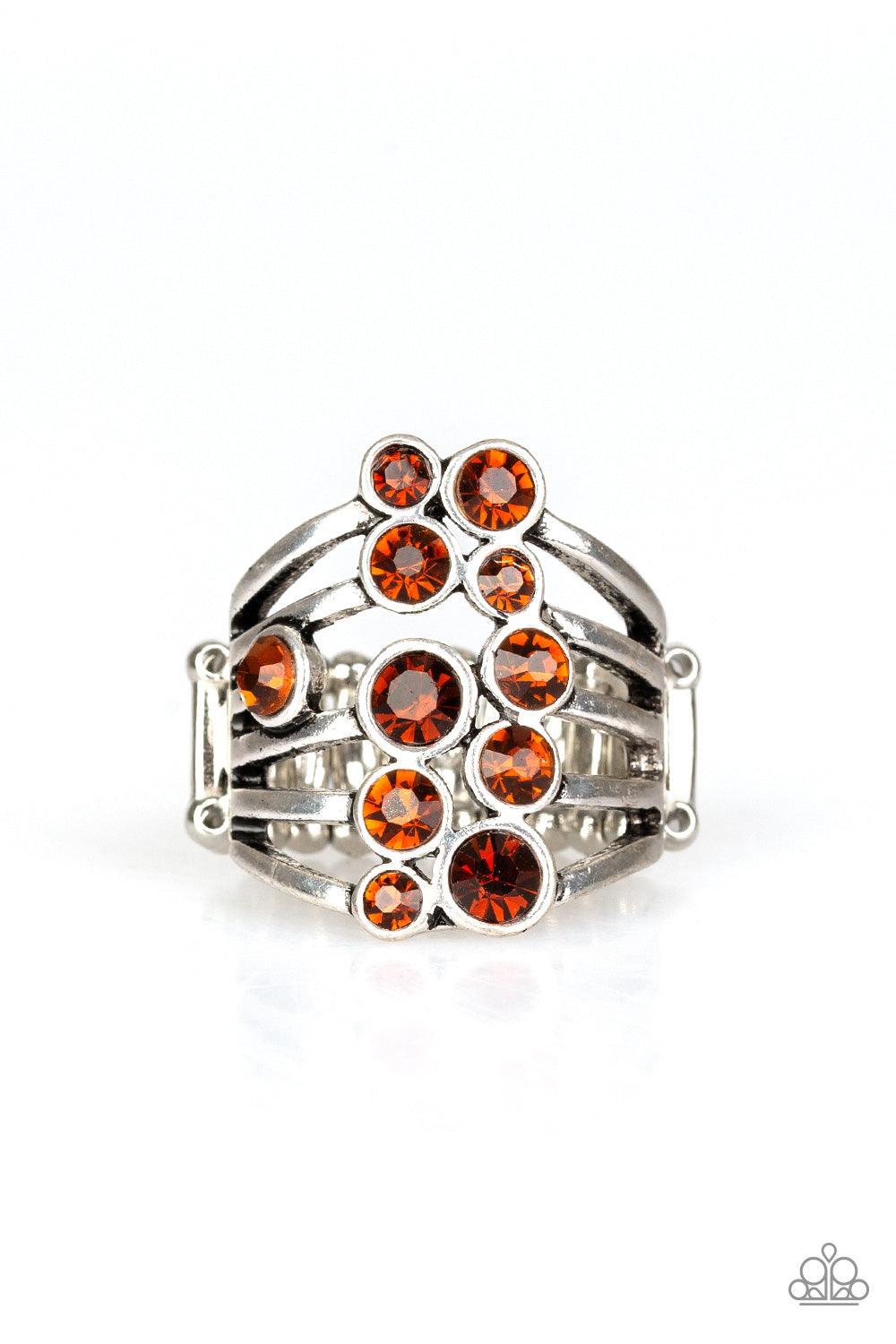 Paparazzi Accessories-Meet In The Middle - Brown Ring