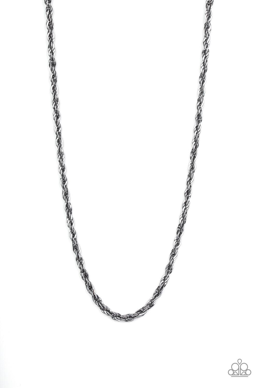 Paparazzi Accessories-Instant Replay - Black Necklace