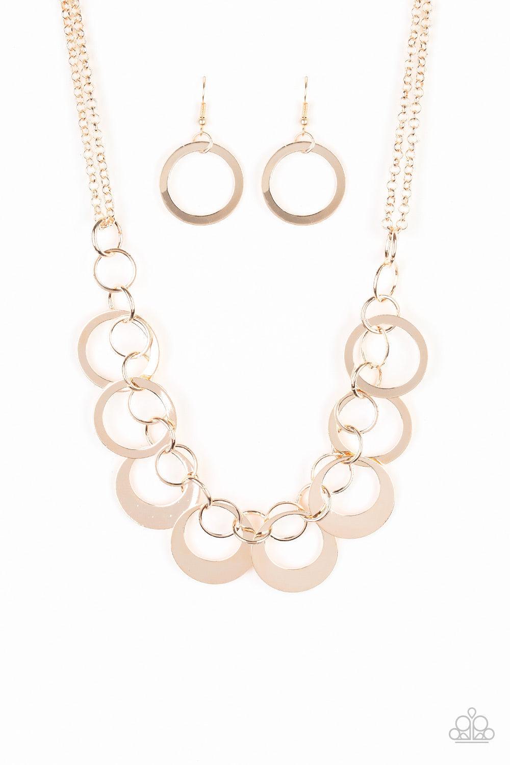 In Full Orbit Rose Gold Necklace- Jewelry by Bretta