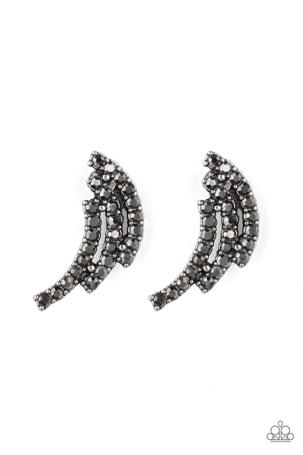 Paparazzi Accessories-Wing Bling - Silver Earrings