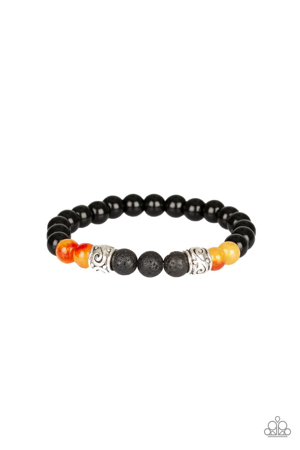 Paparazzi Accessories-Proverb - Orange Bracelet