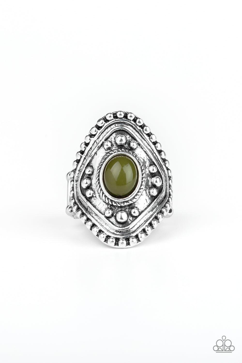 Paparazzi Accessories-Rogue Ramble - Green Ring