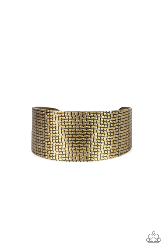 Texture Trailblazer Brass Bracelet - Jewelry by Bretta