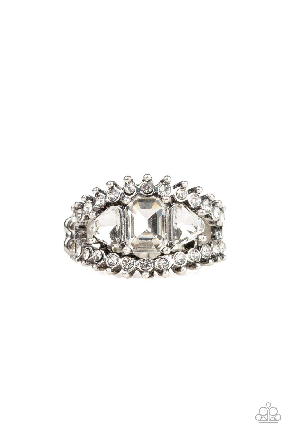 Paparazzi Accessories-Packin Heat - White Ring