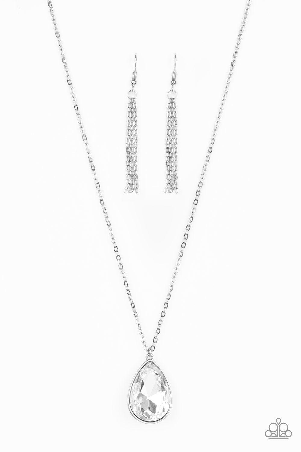 Paparazzi Accessories-So Obvious - White Necklace