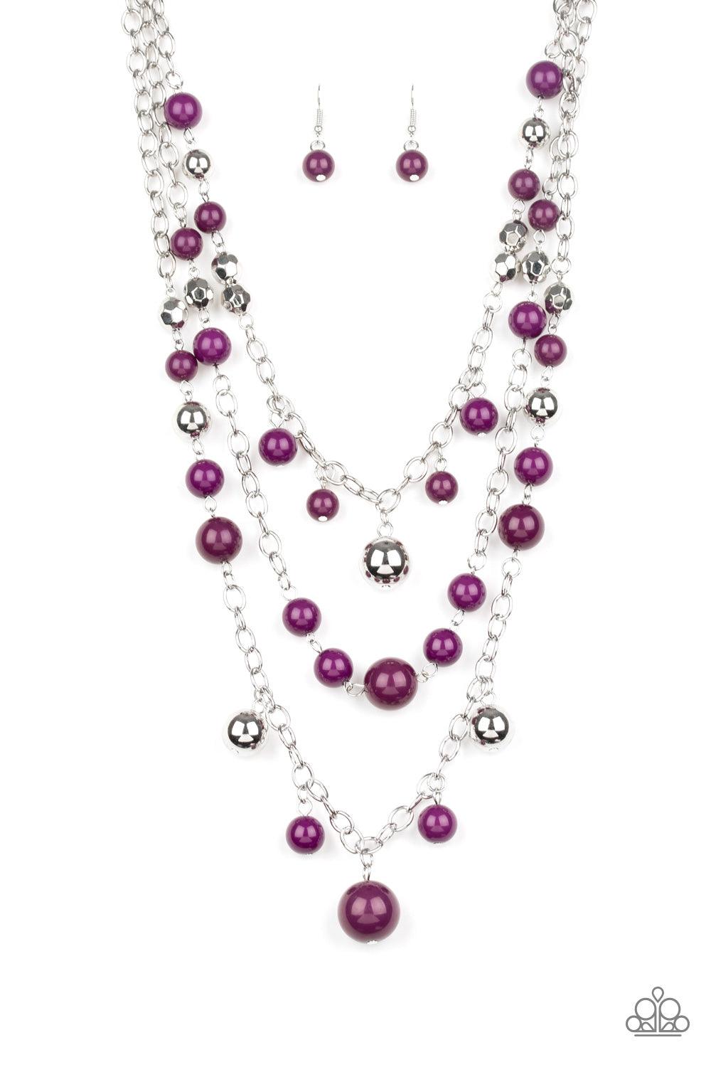 Paparazzi Accessories-The Partygoer - Purple Necklace
