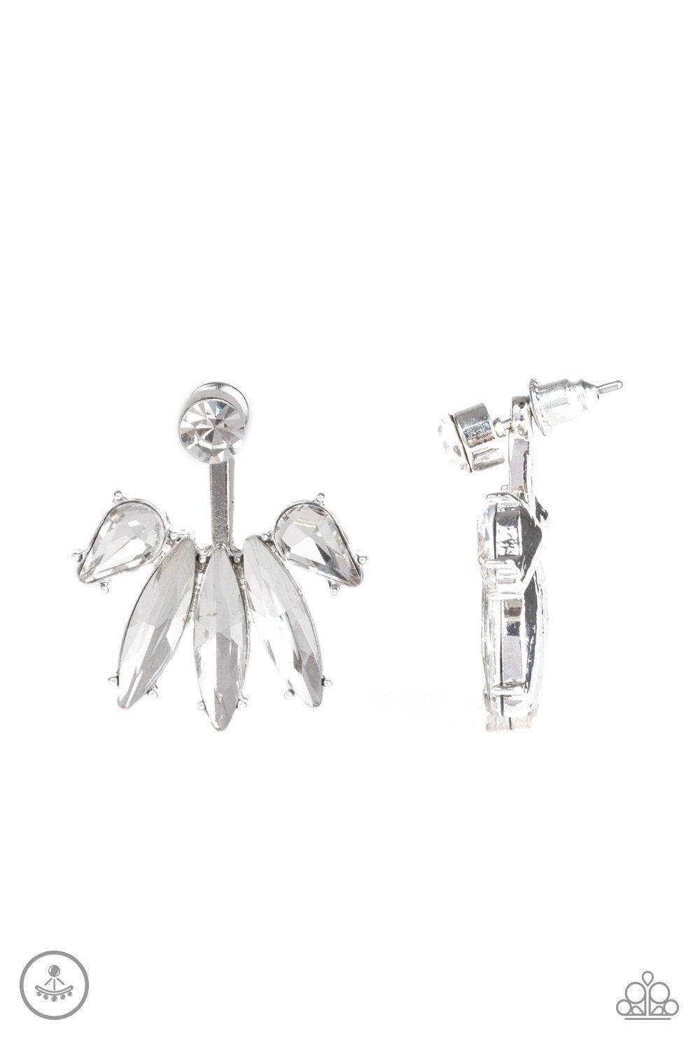 Stunningly Striking White Earrings - Jewelry by Bretta