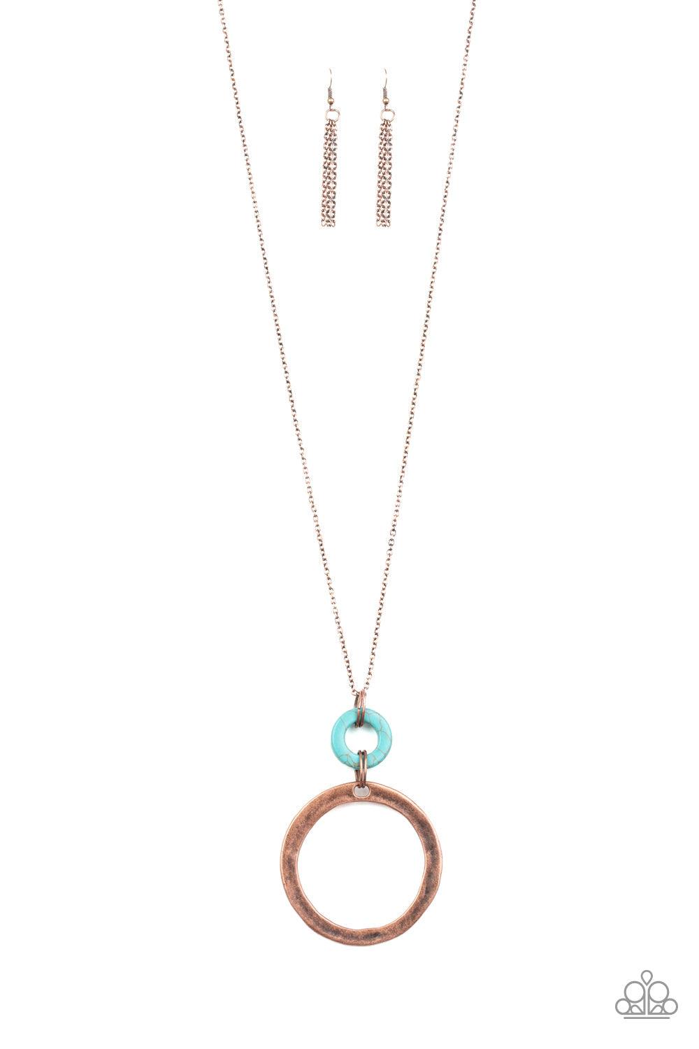 Paparazzi Accessories-Optical Illusion - Copper Necklace
