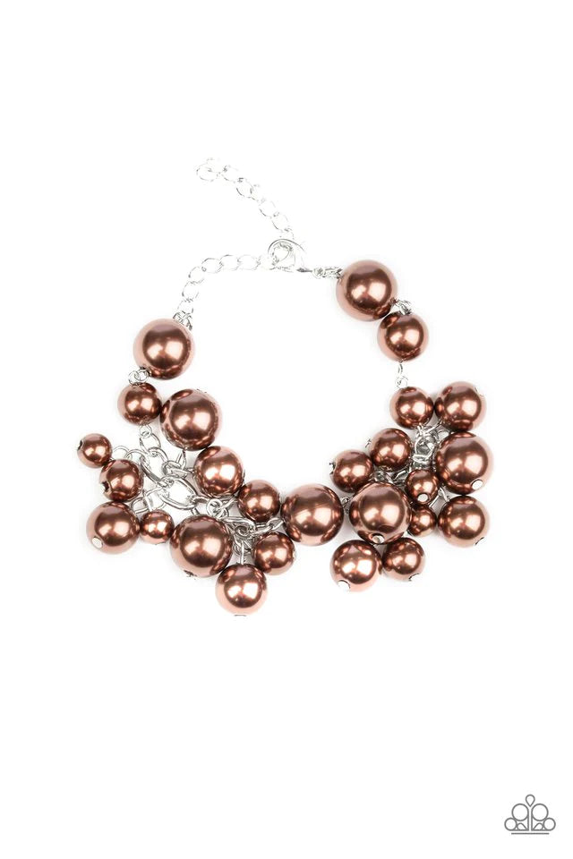 Girls In Pearls Brown Bracelet - Jewelry by Bretta