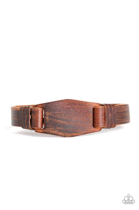 Plainly Pioneer Brown Urban Bracelet - Jewelry by Bretta