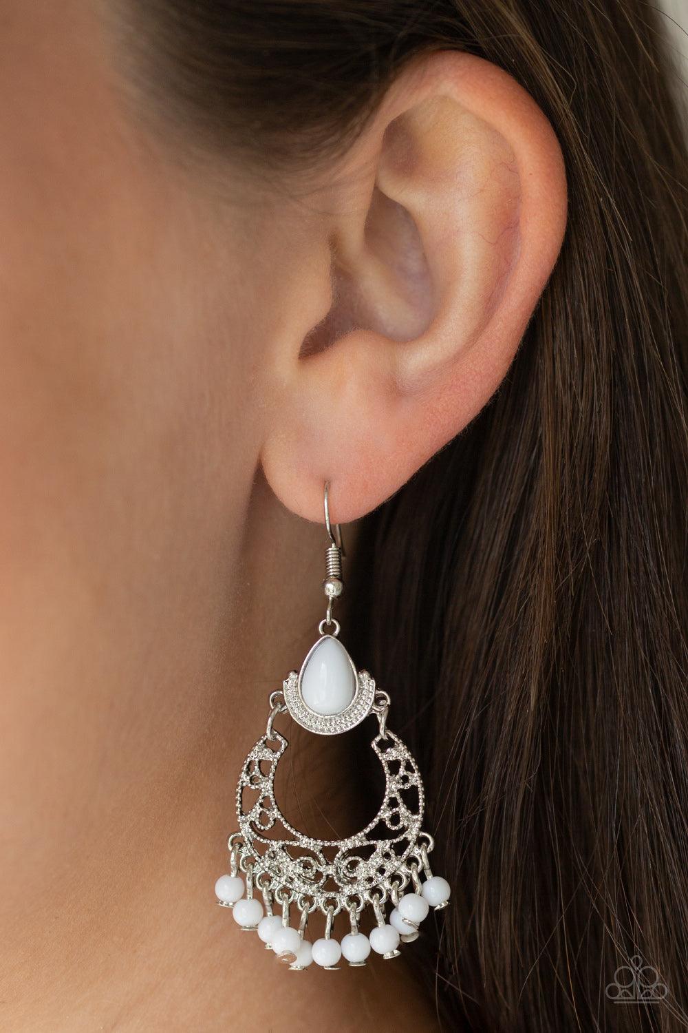 Colorful Colada White Earrings Jewelry by Bretta