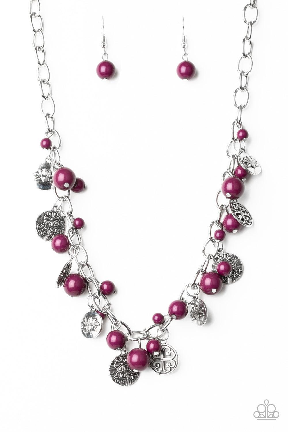 Paparazzi Accessories-Guru Garden - Purple Necklace