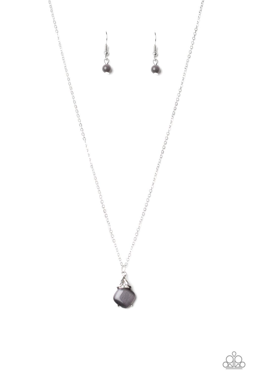 Paparazzi Accessories-Romantic Razzle - Silver Necklace
