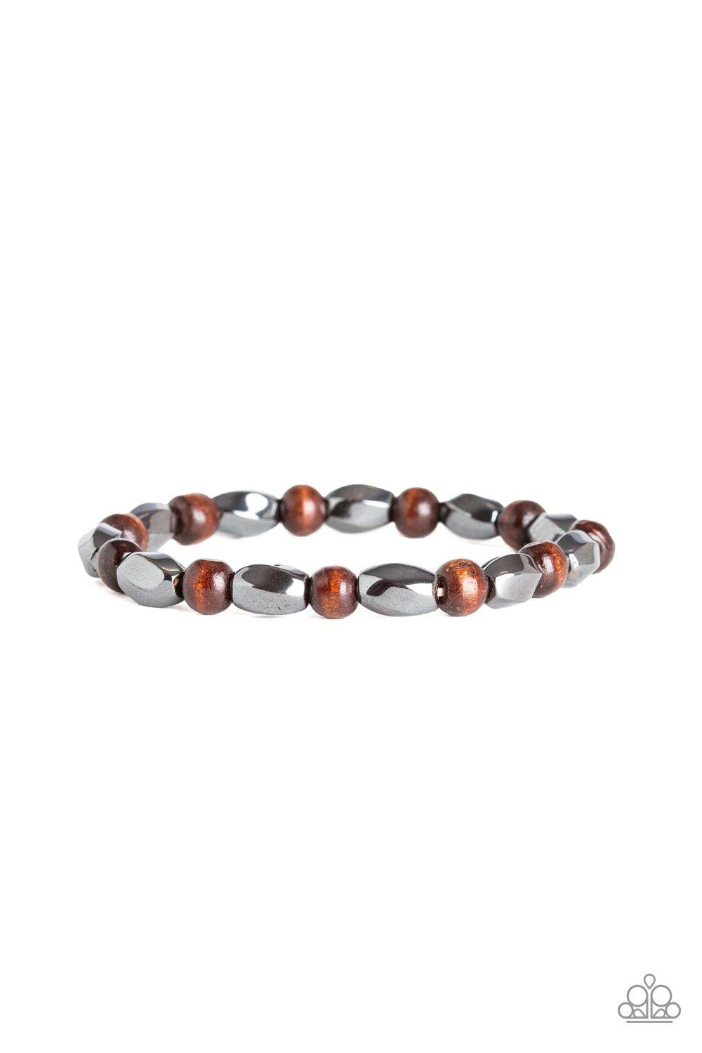 Paparazzi Accessories-Resilient - Brown Bracelet