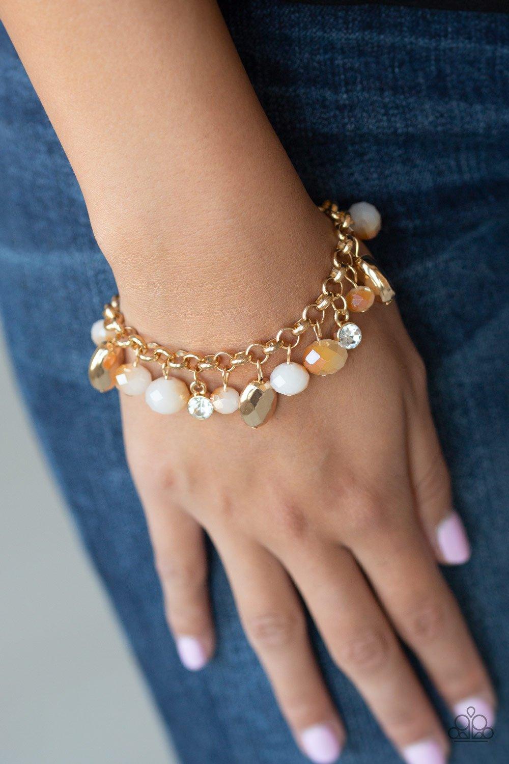 Paparazzi Accessories-Dazing Dazzle - Gold Bracelet
