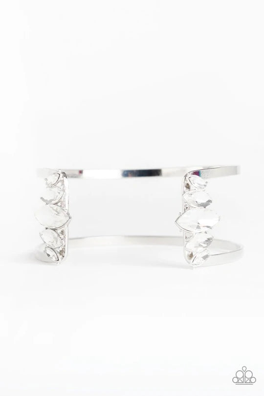Glam Power White Bracelet - Jewelry by Bretta