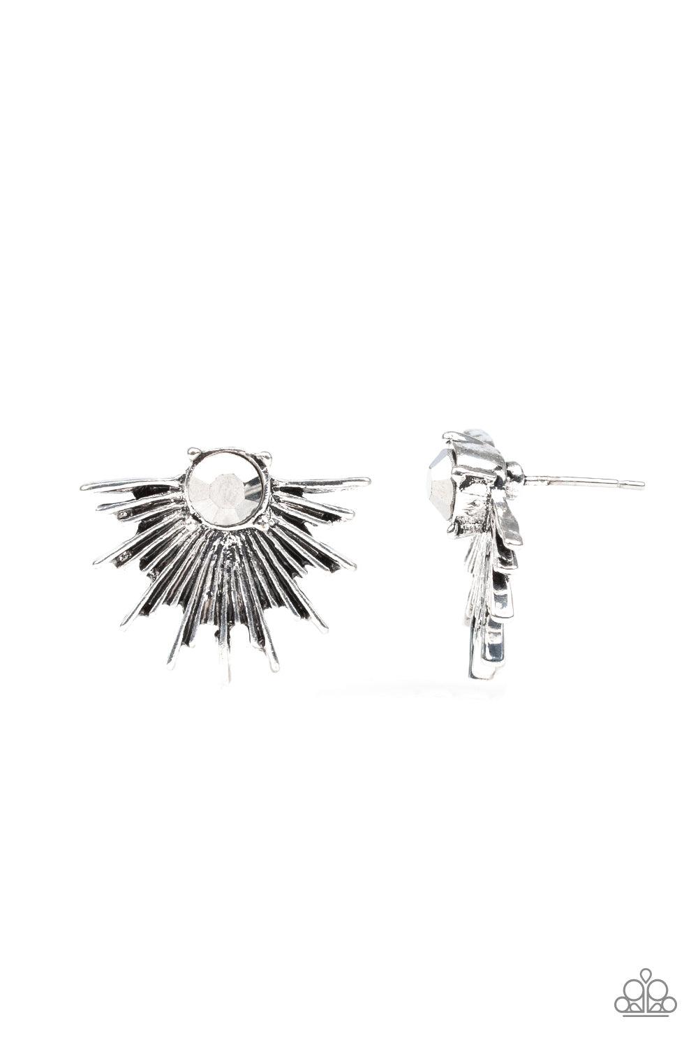 Paparazzi Accessories-Starry Light - Silver Earrings