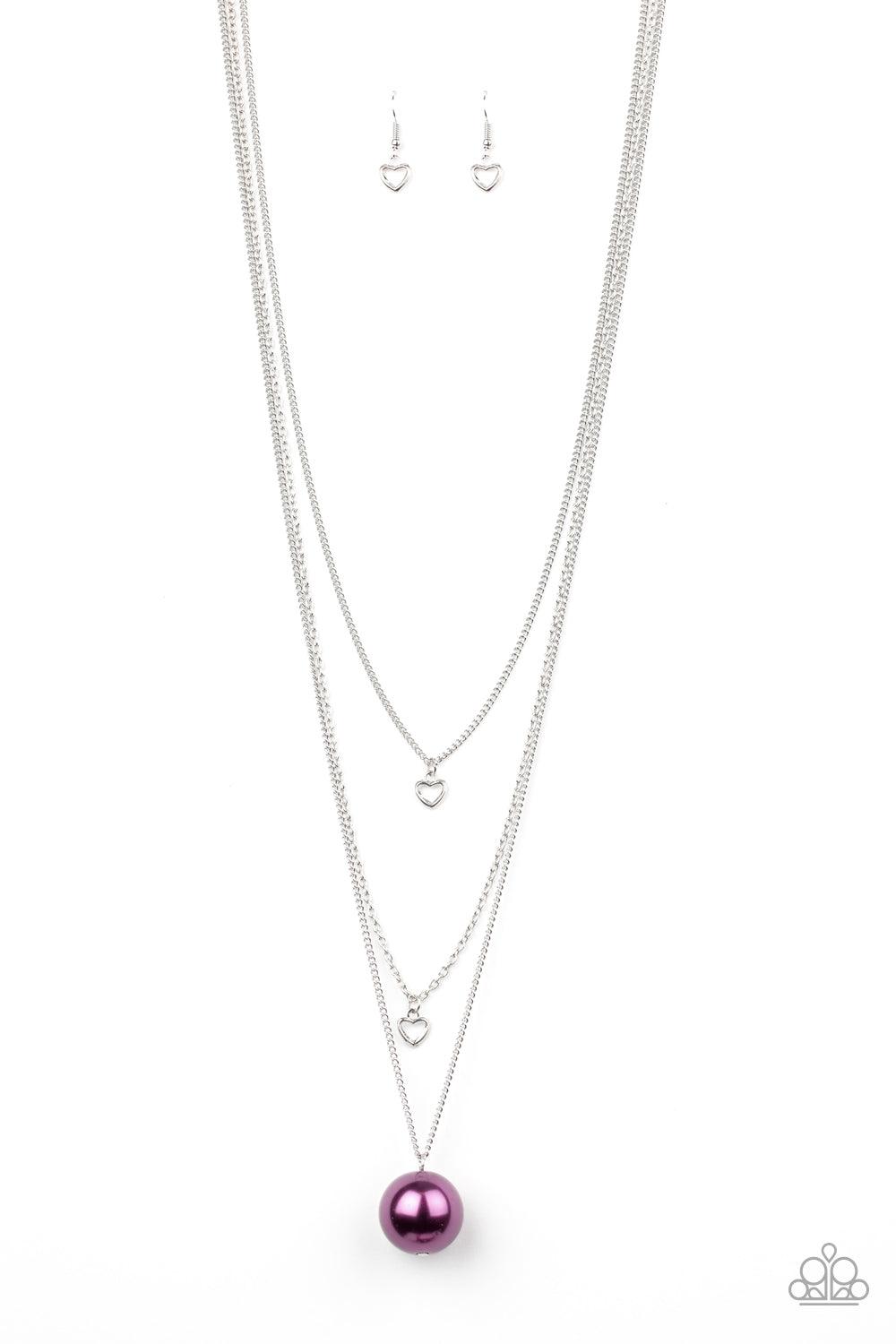 Paparazzi Accessories-Hearty Heirloom - Purple Necklace