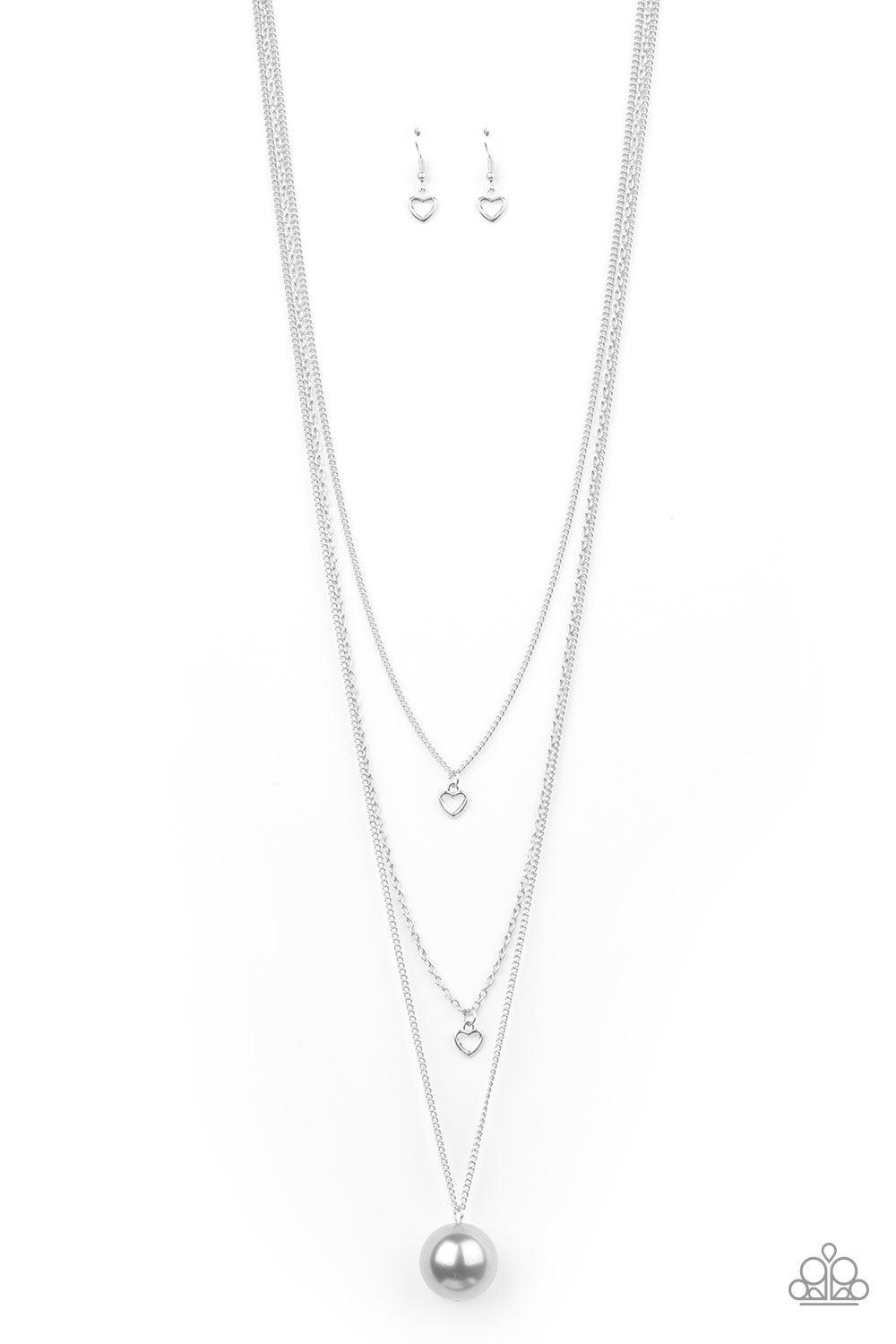 Paparazzi Accessories-Hearty Heirloom - Silver Necklace