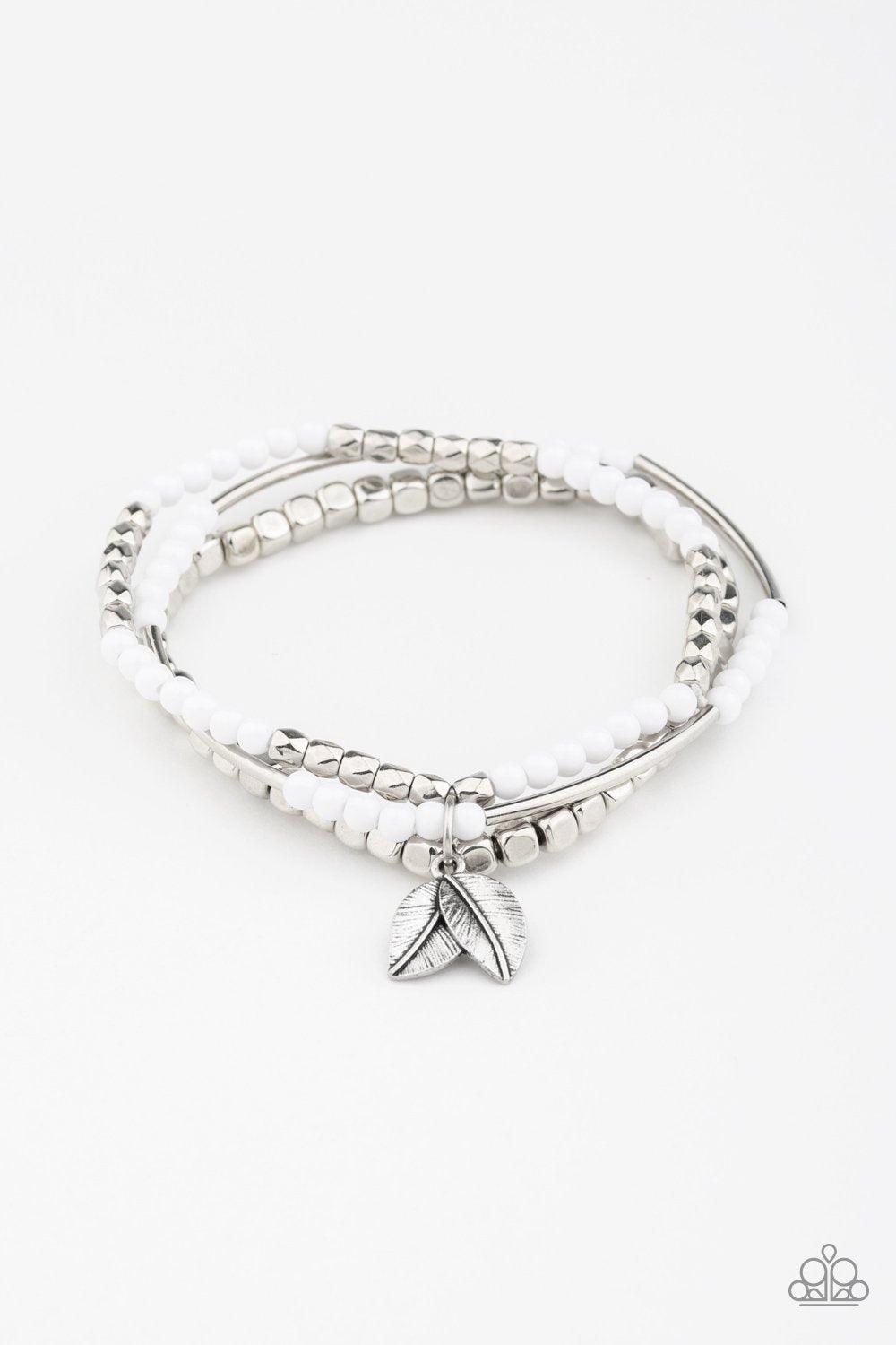 Paparazzi Accessories-Desert Wanderer - White Bracelet