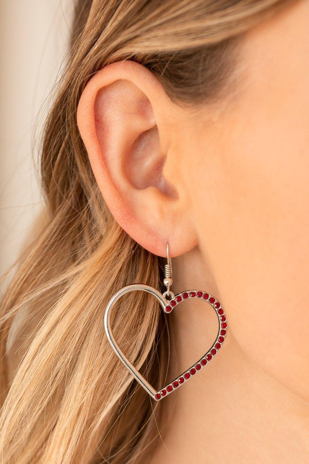 First Date Dazzle Red Earrings - Jewelry by Bretta
