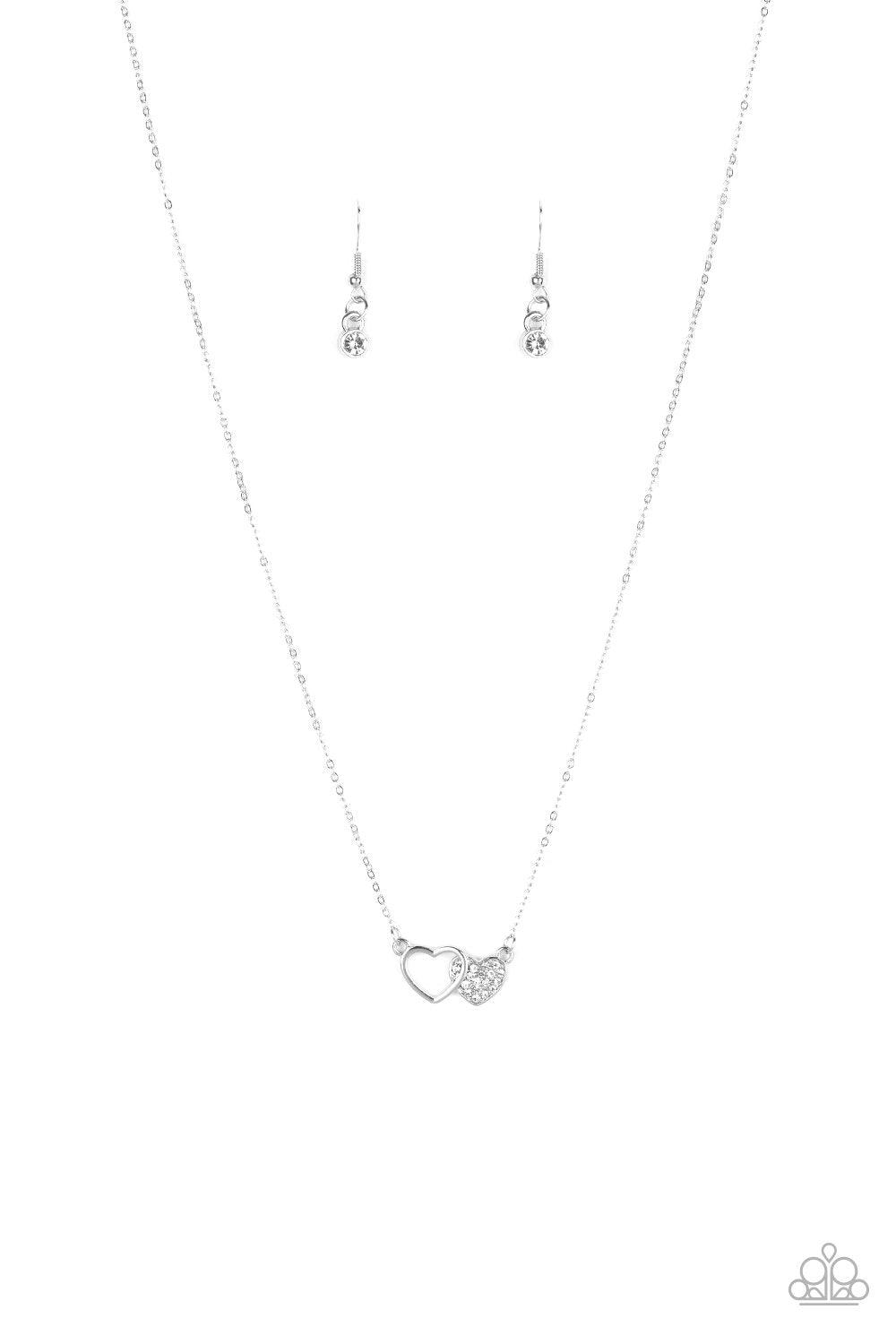 Paparazzi Accessories-Charming Couple - White Necklace